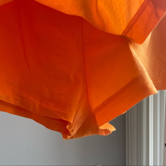 *SOLD*Princess Polly Buttons Front 2-piece Orange matching set Crop Top & Skorts - Picture 5 of 10